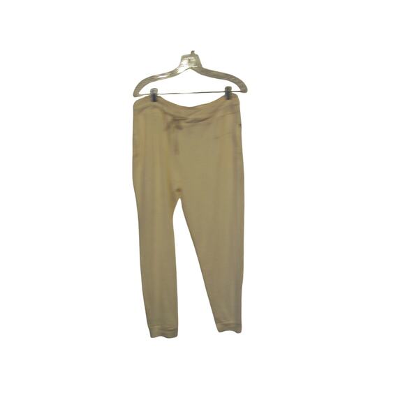 Energie Women's Oatmeal XL Ribbed Drawstring Slim Gym Pant - Picture 2 of 2